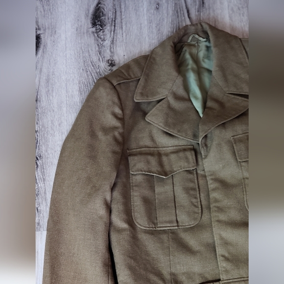 Vintage Jacket Military 1940s 1950s US Army made in Japan - Picture 7 of 8